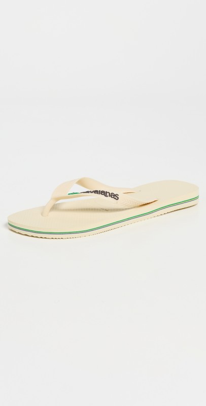 Havaianas Brazil Logo Flip Flops Buttercream