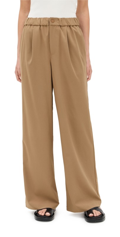 Varley Kayson Wide Leg 32 Taupe Stone