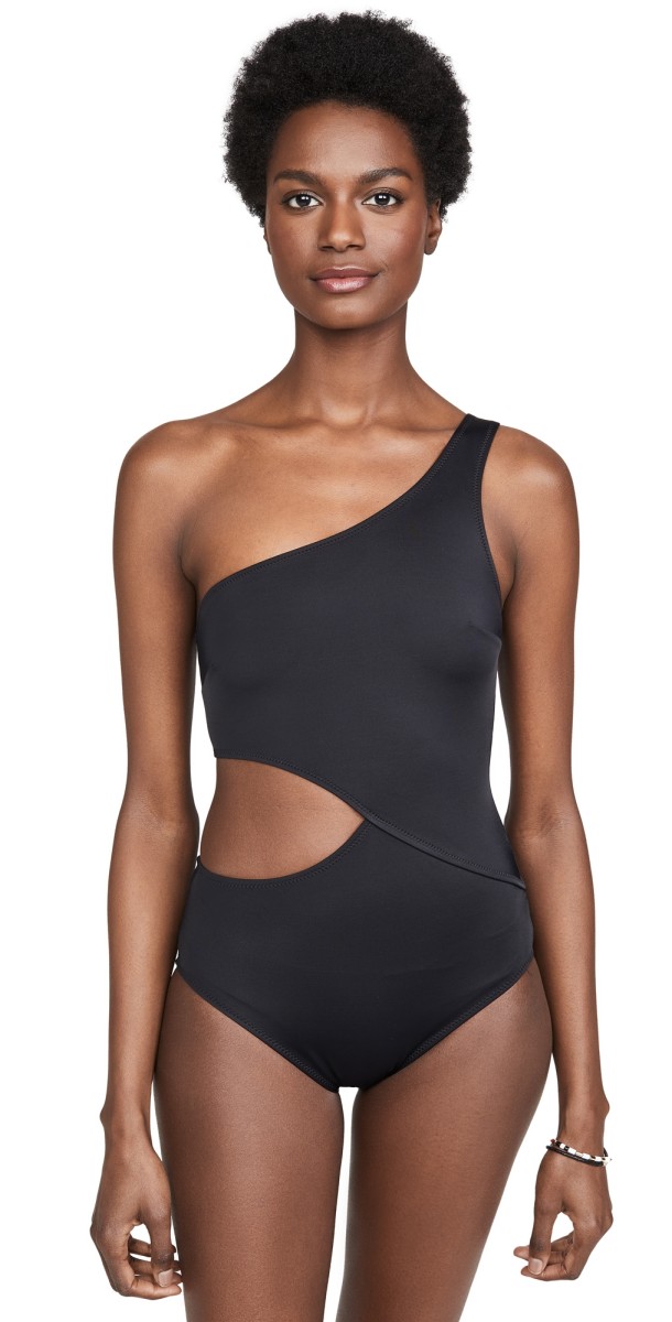 Solid & Striped The Claudia One Piece Swimsuit Black