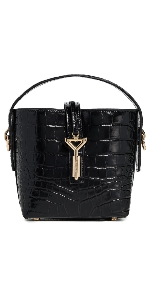 Florian London Alaina Mini Bucket Bag Black