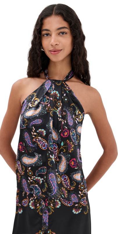 Figue Florentine Top Paisley Mandala Onyx Black