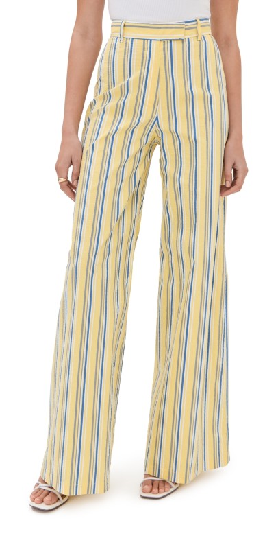 Stella Jean Striped Trousers Yellow Stripe