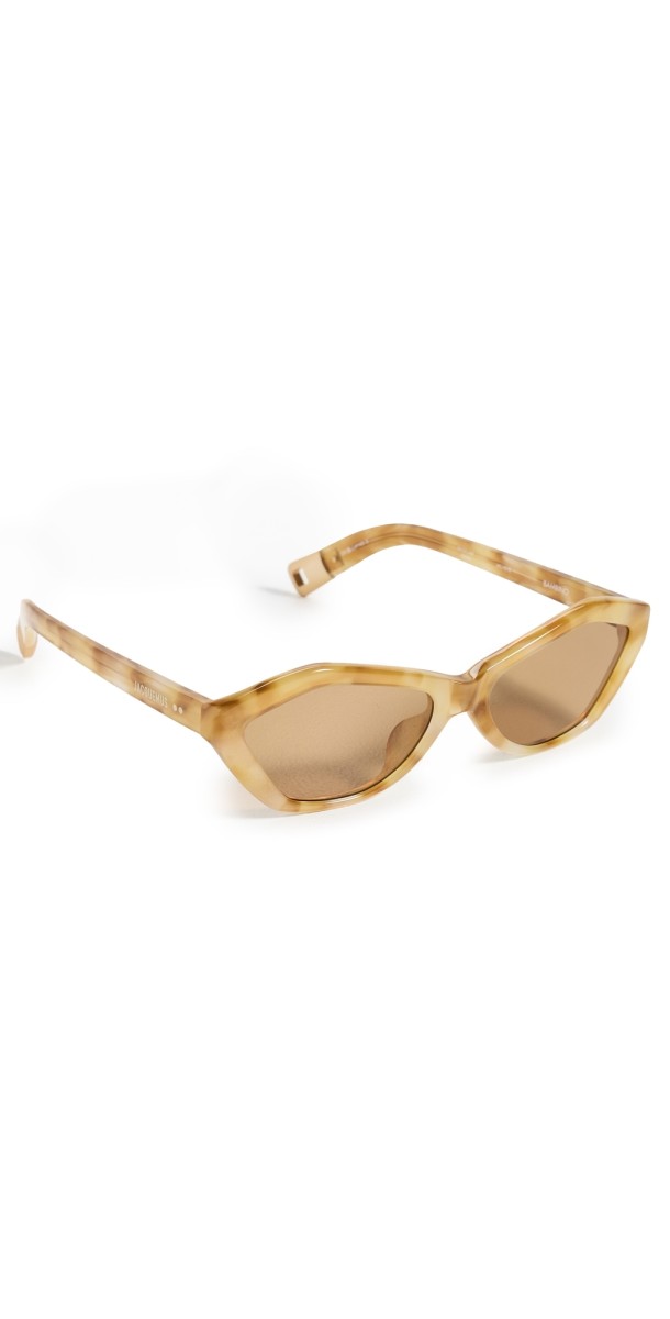 Jacquemus Bambino Sunglasses Beige Tortoiseshell/Matte Gold/Tobacco