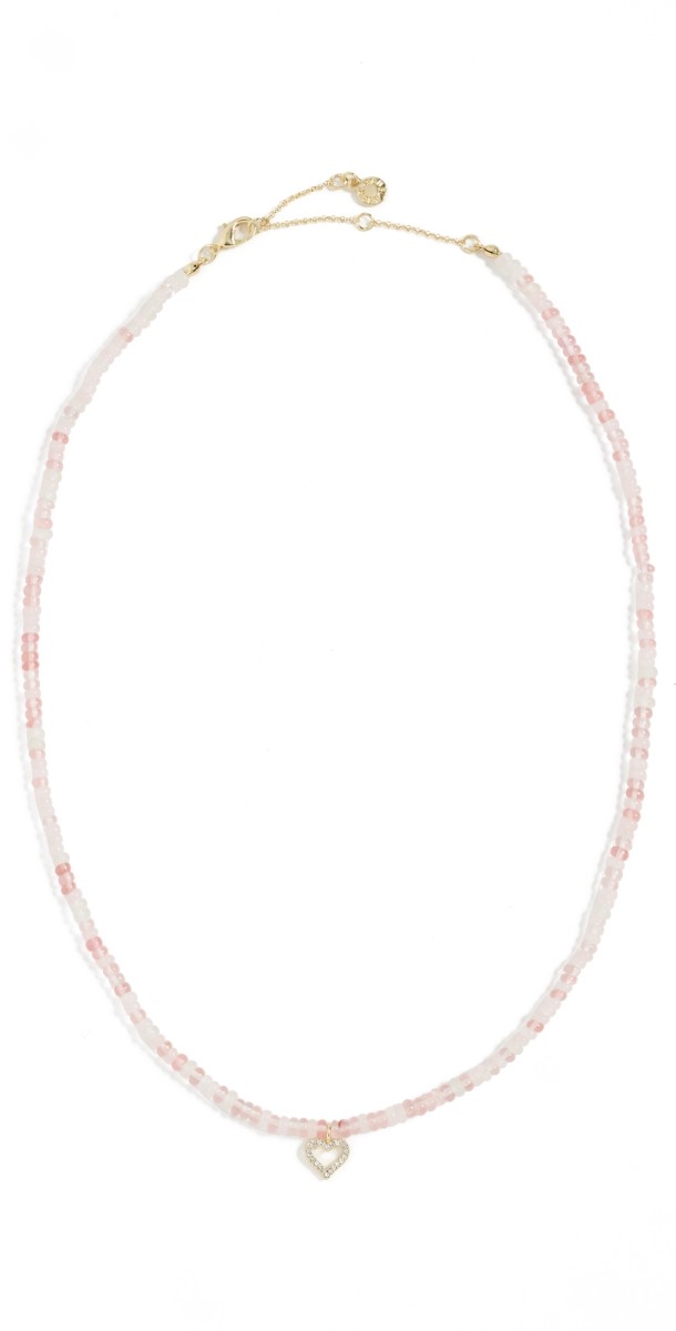 BaubleBar Drew Motif Necklace Pink