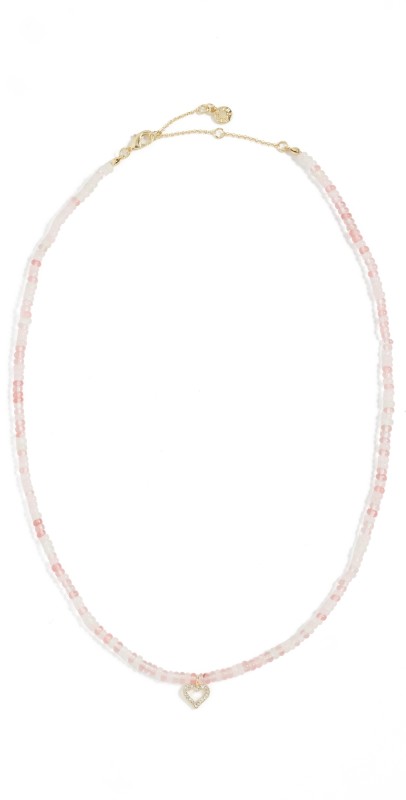 BaubleBar Drew Motif Necklace Pink