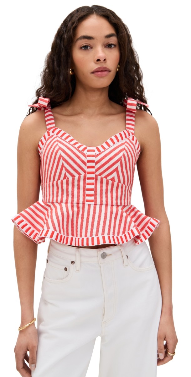 Hunter Bell Lena Top Poppy Stripe