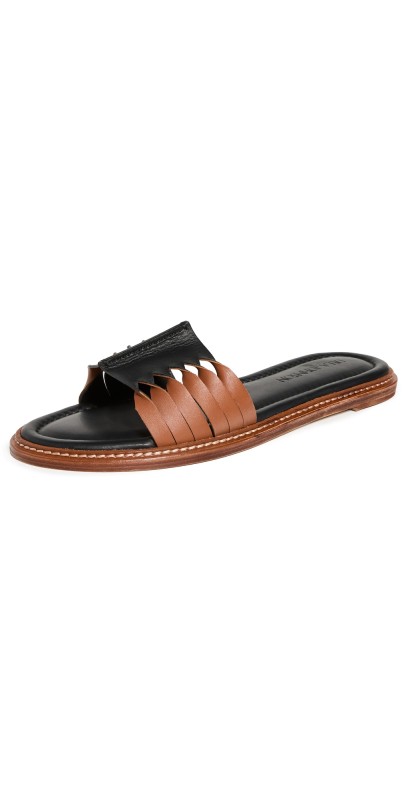 Ulla Johnson Ameya Twisted Contrast Slide Hazel