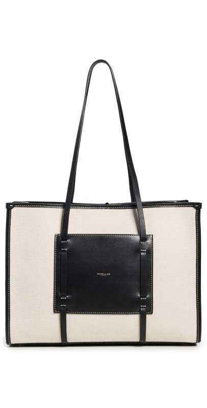 DeMellier Capri Bag Salt & Pepper/Black Smooth