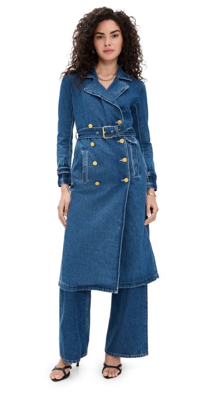 L'AGENCE Bradley Denim Trench Lynnwood