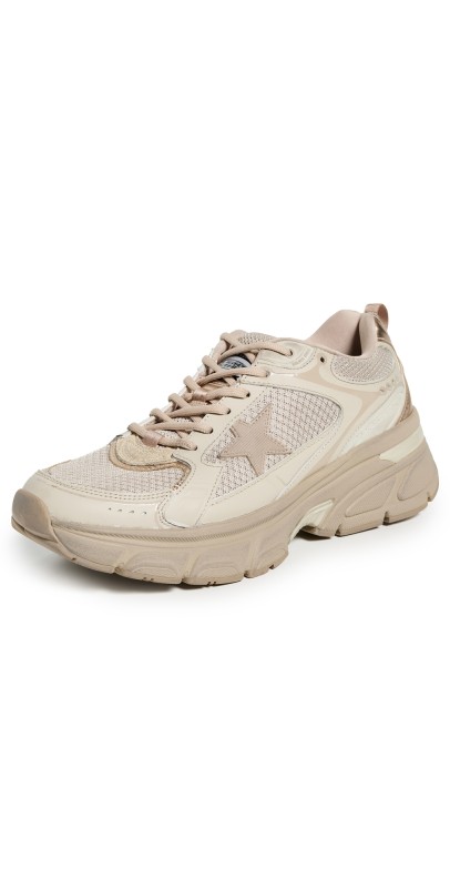 Golden Goose Lightstar Leather Sneakers Grey Morn/Taupe