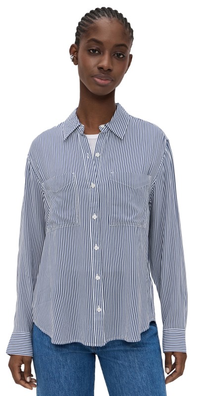 DAZE Palisades Top Bluestone Stripe
