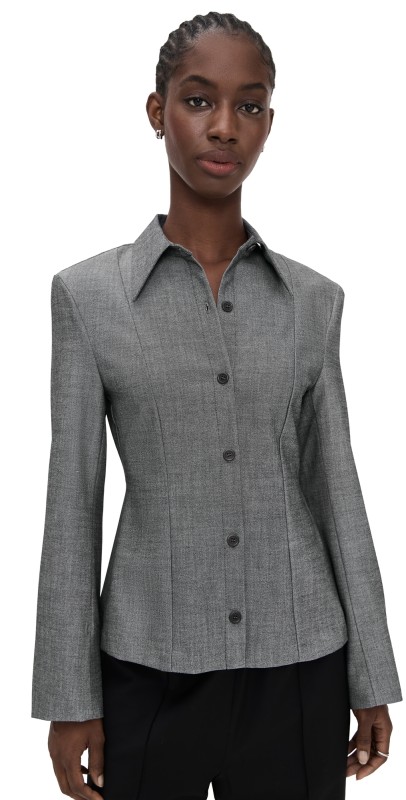 Beaufille Jagger Blouse Grey Melange