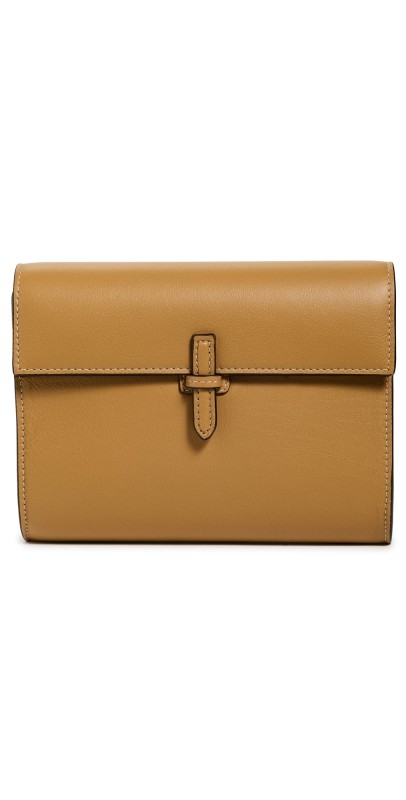 Hunting Season Small Soft Clutch in Nappa Caramel