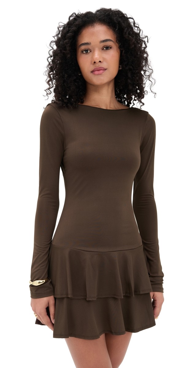 NIA Sienna Dress Espresso