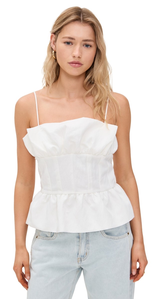 Line & Dot Theo Top White
