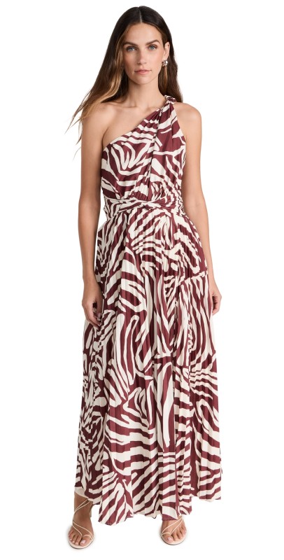 Saylor Millicent Dress Burnt Umber