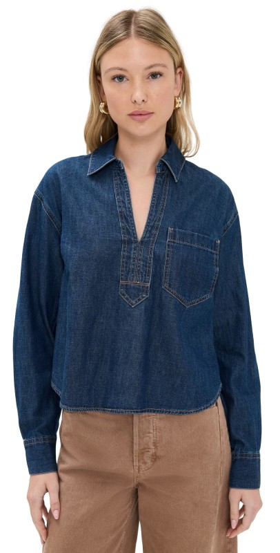 Veronica Beard Jean Khai Top Bright Blue