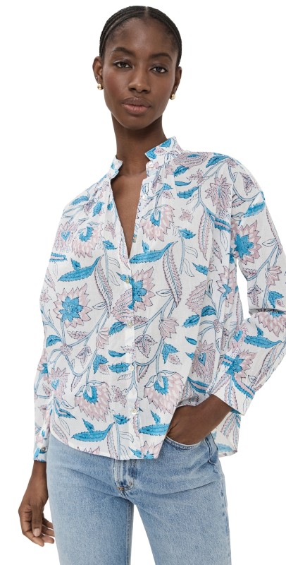 Alix of Bohemia Kiki Valentine Shirt Blue