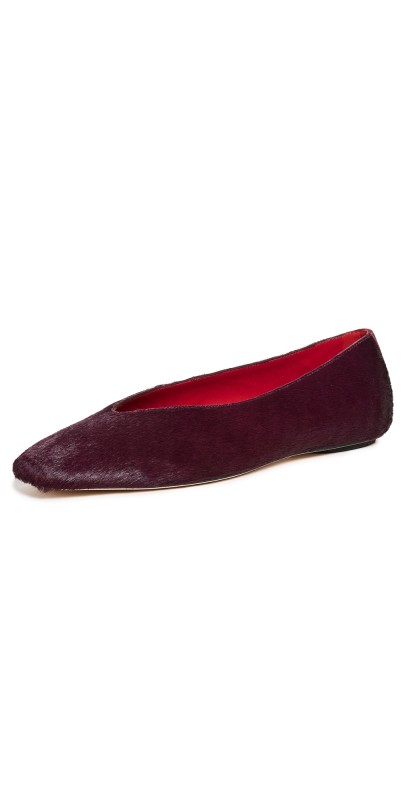 Reformation Prudence Ballet Flats Ruby Haircalf