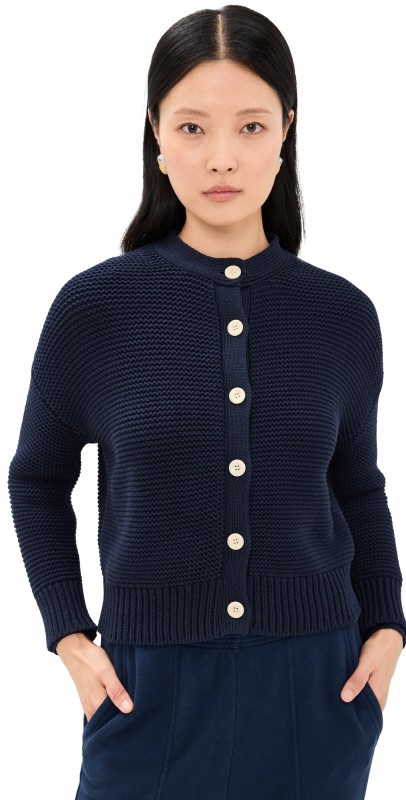Alex Mill Nico Chunky Cardigan Dark Navy