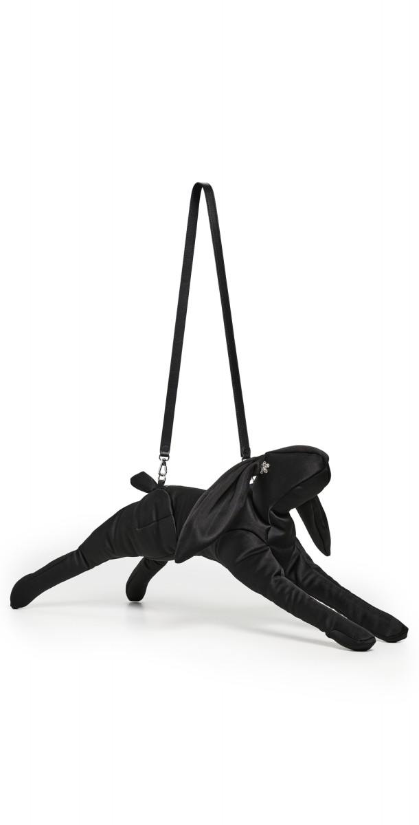 Simone Rocha Hare Crossbody Bag Black/Clear