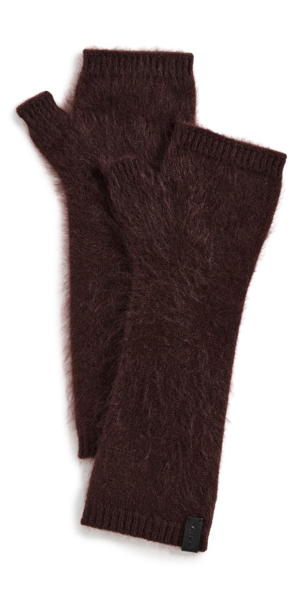 Vince Brushed Cashmere Arm Warmers Ivory
