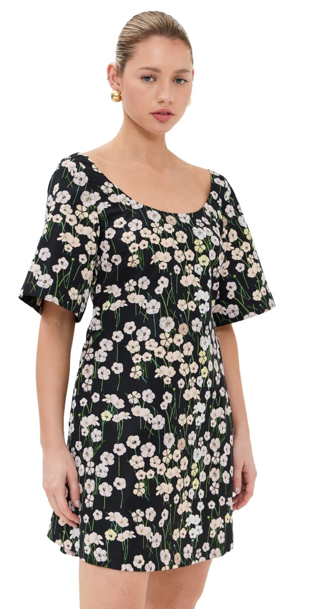 Bernadette Manou Short Dress Buttercups/Black