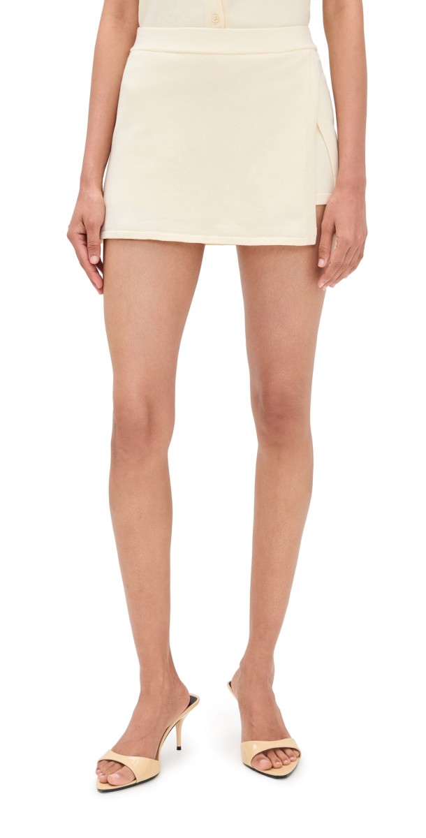 LE BOP Cotton Skort Butter Yellow