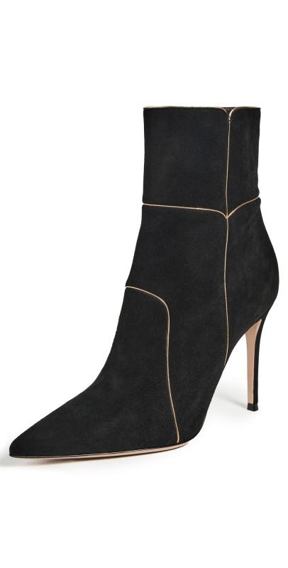 Gianvito Rossi Camoscio Nappa Silk Boots Black/Mekong