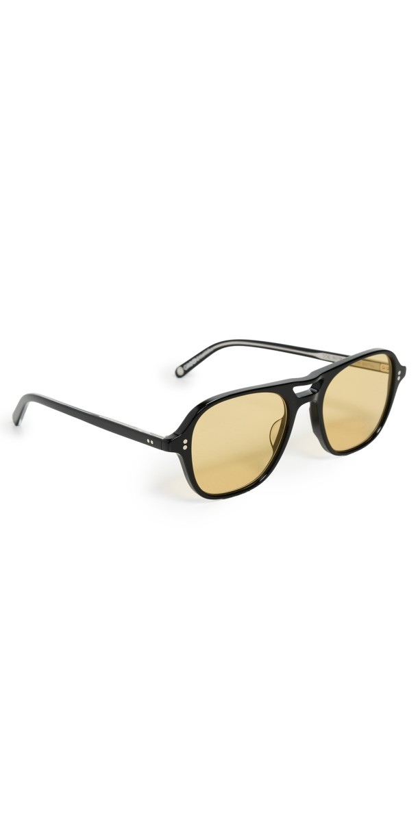 GARRETT LEIGHT Doc Sunglasses Bio Bk/Sfdes