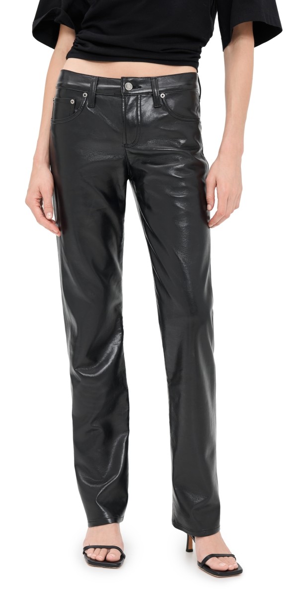 AGOLDE Recycled Leather Slim Jeans Detox