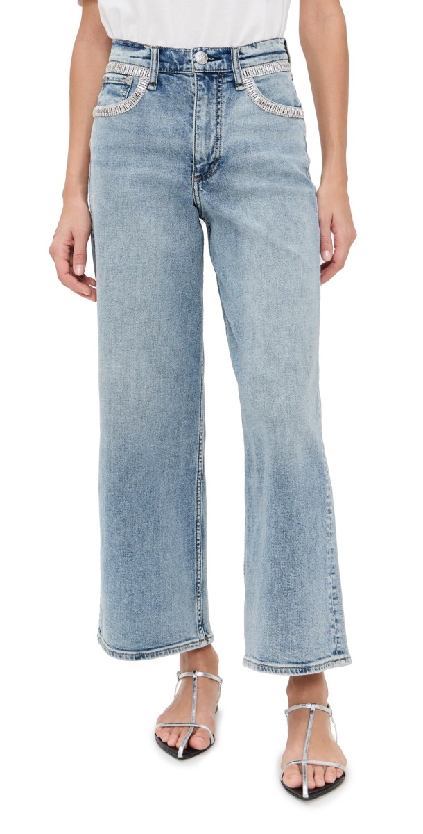 rag & bone Andi High Rise Ankle Wide Leg Jeans Pacificjwl