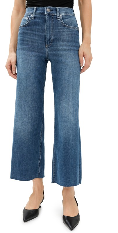 rag & bone Epic Andi High Rise Ankle Wide Jeans Scout