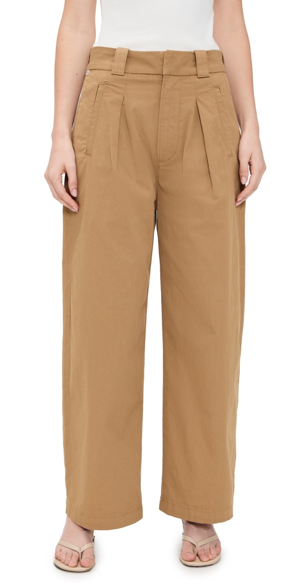 Citizens of Humanity Cara Cropped Pleated Trousers Nano
