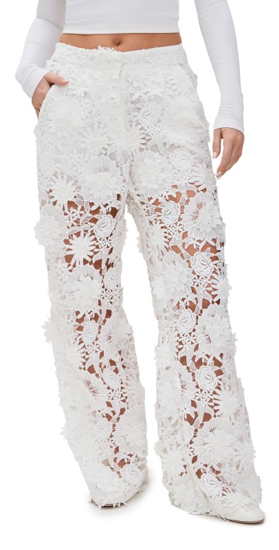 AKNVAS Adrian Lace Pants White