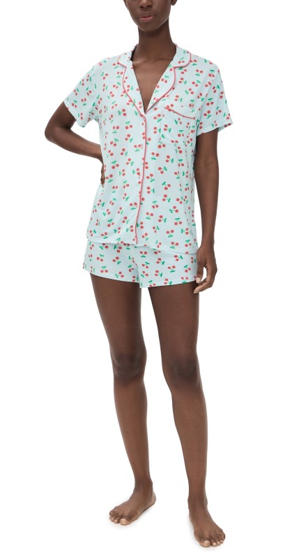 Stripe & Stare Bedshorts Set Cherryade