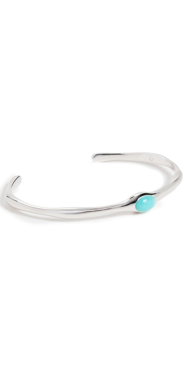 Missoma Magma Gemstone Cuff Bracelet Silver