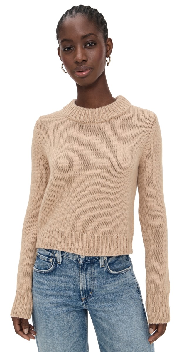 La Ligne Solid Mini Marin Sweater Camel