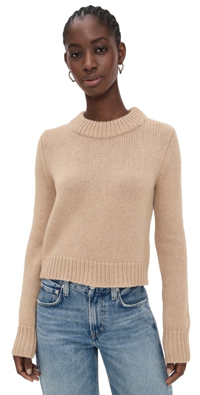 La Ligne Solid Mini Marin Sweater Camel