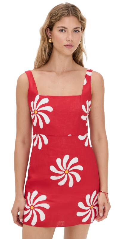 Cala de la Cruz Parker Dress Riviera Carmin