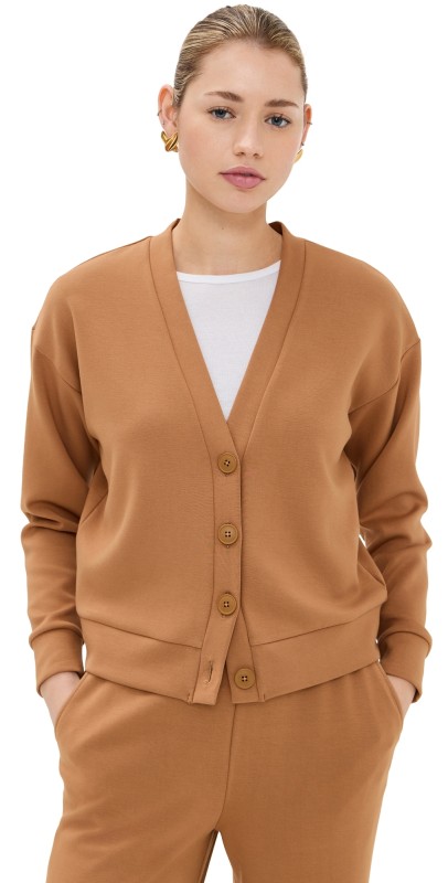 LE BOP Maddie Cardigan Camel