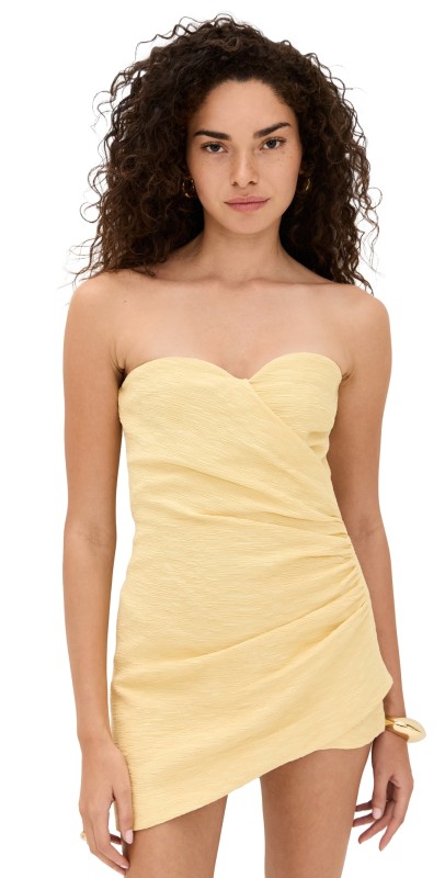 ALEXIS Zalik Romper Yellow