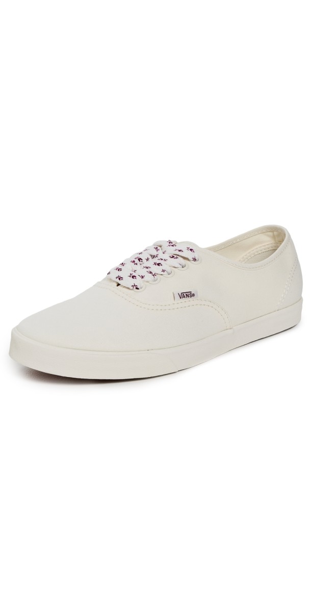 Vans Authentic Lowpro Sneakers Floral Laces Egret