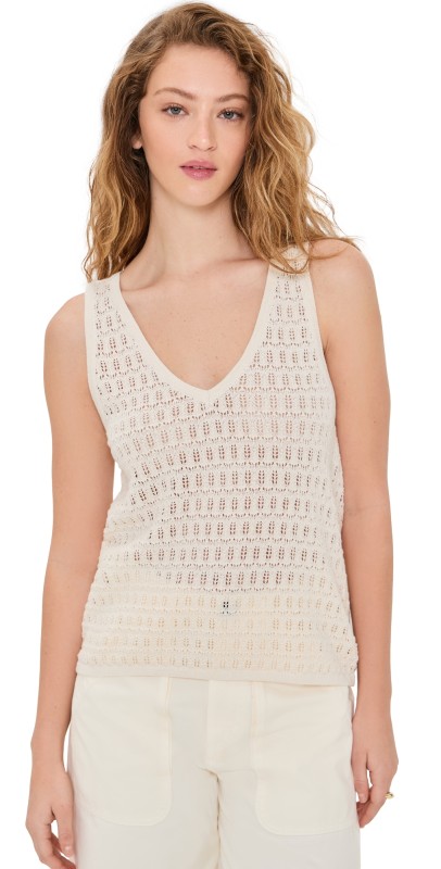 Z Supply Nilo Crochet Tank Sea Salt