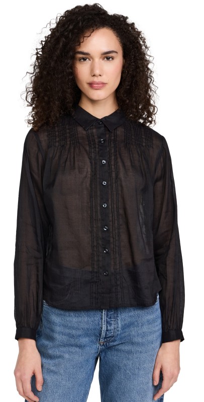 Birds of Paradis Hazel Blouse Black