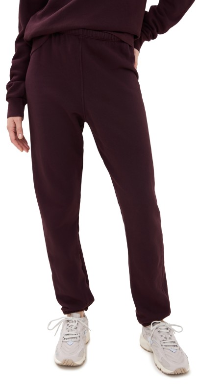 perfectwhitetee Fleece Easy Sweatpants Blackberry