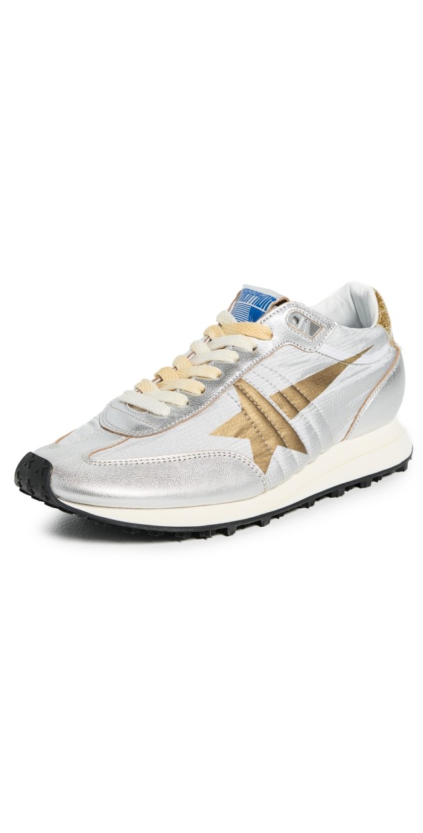 Golden Goose Running Marathon Sneakers Silver/Gold