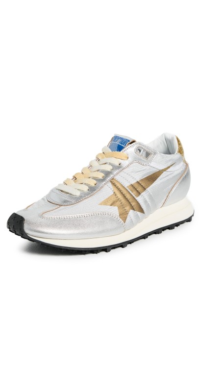 Golden Goose Running Marathon Sneakers Silver/Gold