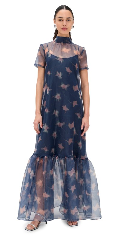 STAUD Calluna Dress Botanical Navy