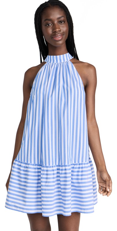 STAUD Marlowe Dress Sea Stripe